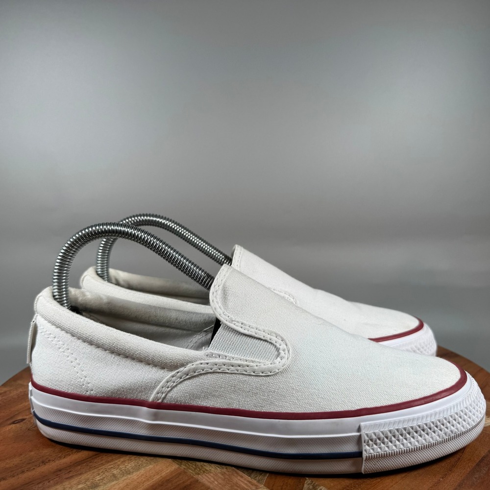 Converse Chuck Taylor All Star Slip White Canvas Sneakers 167940F Womens 7.5